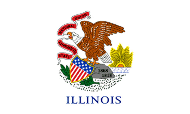 Flagge Illinois, Fahne Illinois
