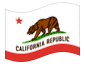 Animierte Flagge Kalifornien