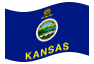 Animierte Flagge Kansas