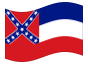 Animierte Flagge Mississippi