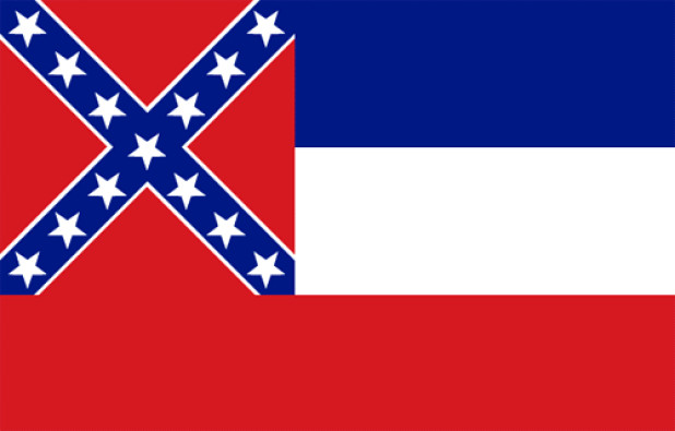 Flagge Mississippi, Fahne Mississippi