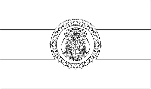 Umriss der Flagge Missouri zum Ausmalen