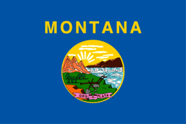 Flagge Montana, Fahne Montana