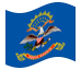 Animierte Flagge Nord Dakota (North Dakota)