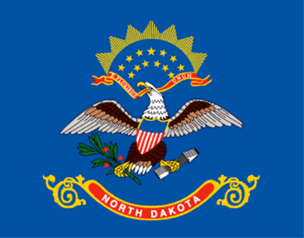 Flagge Nord Dakota (North Dakota), Fahne Nord Dakota (North Dakota)