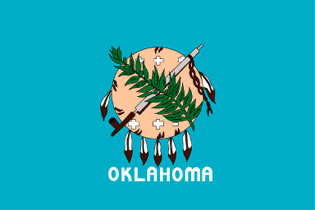 Flagge Oklahoma, Fahne Oklahoma
