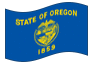Animierte Flagge Oregon