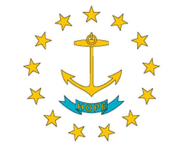 Fahne Rhode Island