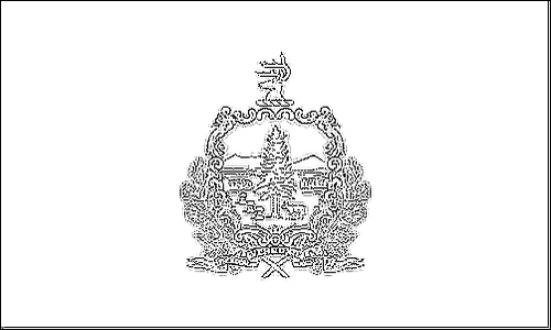Umriss der Flagge Vermont zum Ausmalen