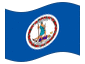 Animierte Flagge Virginia