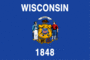 Flaggengrafiken Wisconsin