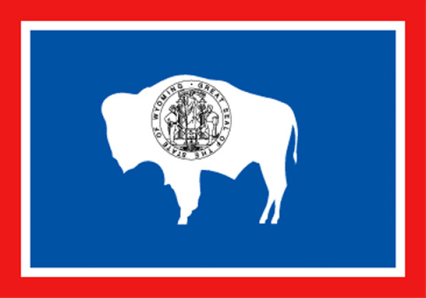Flagge Wyoming, Fahne Wyoming