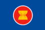 Flaggengrafiken ASEAN (Association of Southeast Asian Nations)