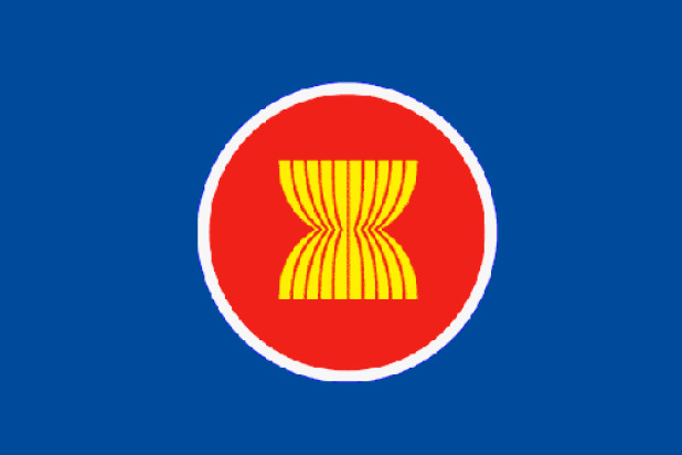 Flagge ASEAN (Association of Southeast Asian Nations)