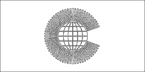 Umriss der Flagge Commonwealth zum Ausmalen