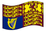Animierte Flagge Royale Familie (Großbritannien)