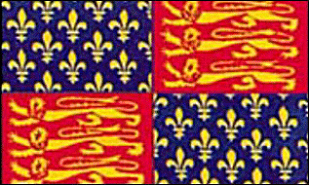 Flagge König Edward III. (1312 - 1377)