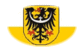 Niederschlesien (Preußische Provinz)-Flagge als ovale Vignette
