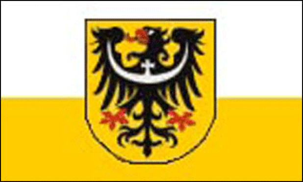 Flagge Niederschlesien, Fahne Niederschlesien