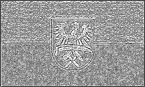 Umriss der Flagge Oberschlesien (Preußische Provinz) zum Ausmalen