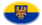 Oberschlesien (Preußische Provinz)-Flagge als ovale Vignette
