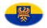 Oberschlesien (Preußische Provinz)-Flagge als ovale Vignette