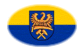 Oberschlesien (Preußische Provinz)-Flagge als ovale Vignette