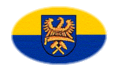 Oberschlesien (Preußische Provinz)-Flagge als ovale Vignette