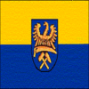 Oberschlesien (Preußische Provinz)-Flagge quadratisch