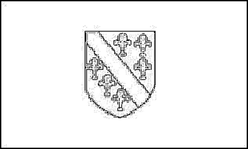Umriss der Flagge Bosnien-Herzegowina (1992) zum Ausmalen