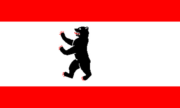 Flagge West-Berlin (Westberlin)