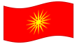 Animierte Flagge Mazedonien (1992-1995)