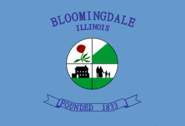 Flagge Bloomingdale, Fahne Bloomingdale