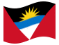Animierte Flagge Antigua und Barbuda