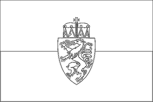 Umriss der Flagge Steiermark (Dienstflagge) zum Ausmalen