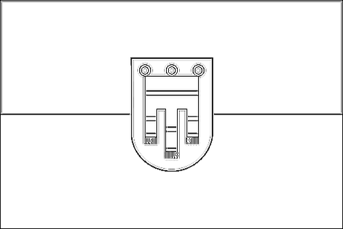 Umriss der Flagge Vorarlberg (Dienstflagge) zum Ausmalen