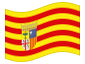 Animierte Flagge Aragonien
