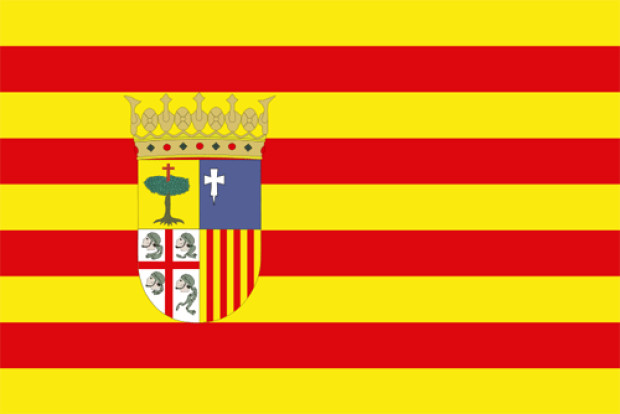 Flagge Aragonien, Fahne Aragonien