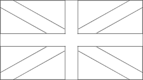 Umriss der Flagge Baskenland zum Ausmalen