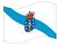 Animierte Flagge Galicien
