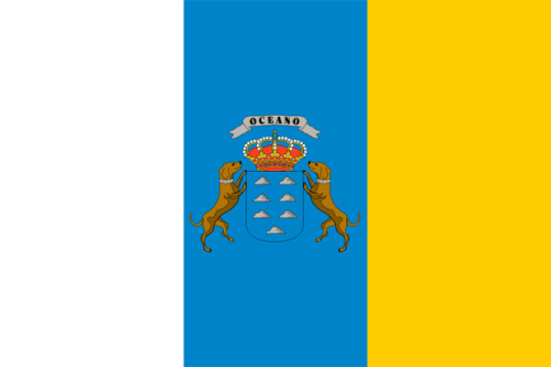 Flagge Kanarische Inseln, Fahne Kanarische Inseln