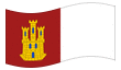 Animierte Flagge Kastilien-La Mancha
