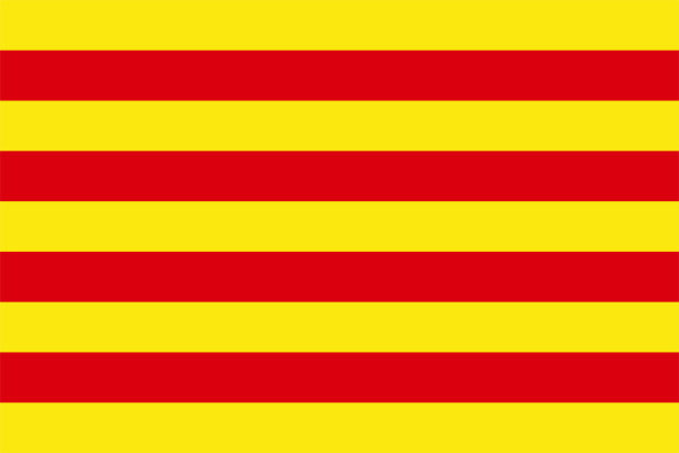 Flagge Katalonien, Fahne Katalonien