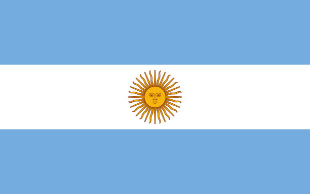 Fahne Argentinien