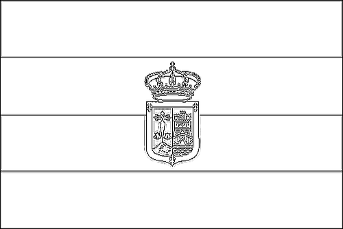 Umriss der Flagge La Rioja zum Ausmalen