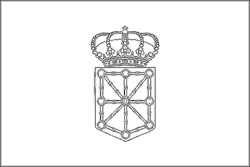 Umriss der Flagge Navarra zum Ausmalen