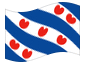 Animierte Flagge Friesland (Fryslân)