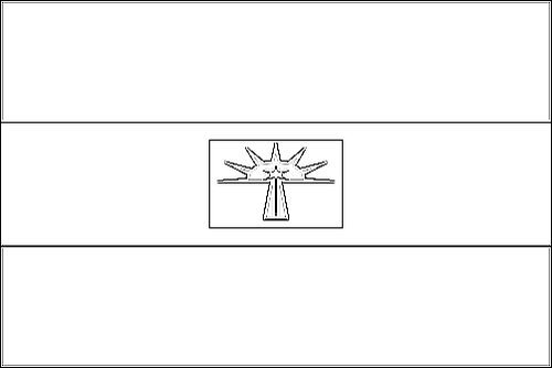 Umriss der Flagge Barinas zum Ausmalen