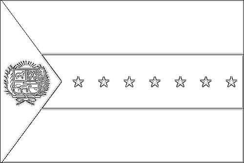 Umriss der Flagge Apure zum Ausmalen