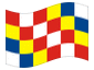 Animierte Flagge Antwerpen